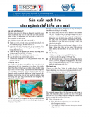 Sản xuất sạch hơn cho ngành chế biến sơn mài